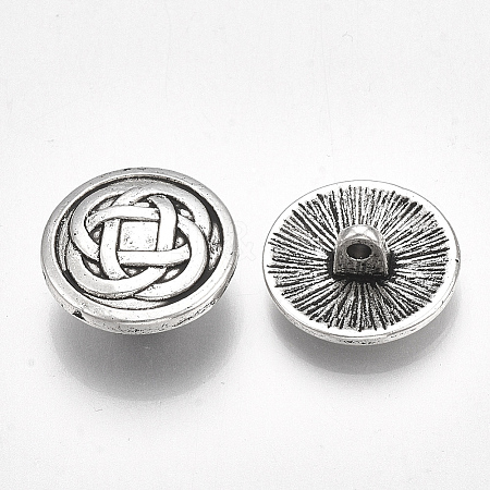 Tibetan Style Alloy Shank Buttons LS-TIBE-31215-060AS-RS-1