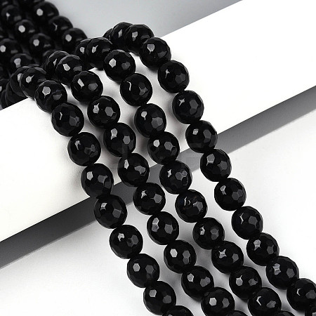 Natural Agate(Dyed & Heated) Beads Strands G-T139-8mm-88A-1