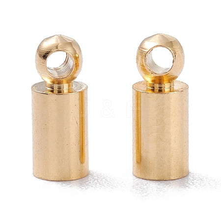 Brass Cord Ends KK-D002-01A-G-1