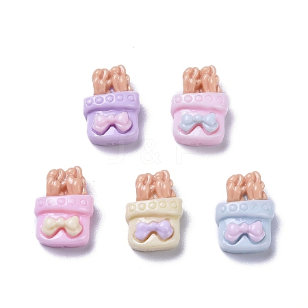 Opaque Cute Resin Decoden Cabochons RESI-B024-01K-1
