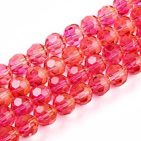 Baking Paint Transparent Glass Beads X1-DGLA-A035-T10mm-A02-1
