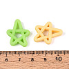 Rubberized Style Opaque Acrylic Beads OACR-N153-18-3