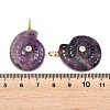 Natural Amethyst Pendants G-H353-02G-07-3