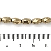 Electroplated Strong Magnetic Synthetic Hematite Beads Strands G-P518-02D-4