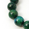 Synthetic Chrysocolla Beads Strands LS-G-L529-B01-10mm-5