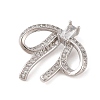 Brass Micro Pave Clear Cubic Zirconia Pendants LS-KK-N256-18P-2