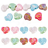 10Pcs UV Plating Opaque Acrylic Beads OACR-TA0004-07-2