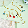 Ladybird Stitch Markers HJEW-AB00187-4