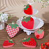 Wood Strawberry Desktop Decoration AJEW-WH0434-14-4