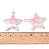 UV Plating Acrylic Pendants AC-CBA655C-18A-02-3