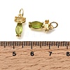Brass Micro Pave Cubic Zirconia Pendants KK-C255-15B-03-3