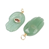 Natural Green Aventurine Pendants G-Z134-05A-2