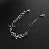 Stylish Dark Cross Titanium Steel Link & Charm Bracelets PW-WGB6681-01-5