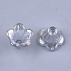 Transparent Acrylic Bead Caps TACR-T007-04F-2