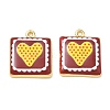 Printed Brass Pendants KK-CBAF9BC-10G-07-1