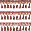 CHGCRAFT Ethnic Style Polyester Tassel Ribbons OCOR-CA0001-12-1