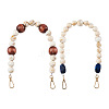 Givenny-EU 2Pcs 2 Style Wheat & Old Lace Acrylic Beads Bag Strap FIND-GN0001-04-1