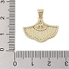 Brass Micro Pave Cubic Zirconia Pendant KK-I712-42G-3