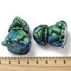 Dyed Natural Imperial Jasper Dog Figurine Statue for Living Room Table Home Decoration DJEW-N003-05C-3