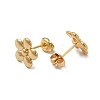 Rack Plating Brass Flower Stud Earrings for Women EJEW-P221-27G-2