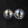 Handmade Two Holes Blown Glass Globe Beads FIND-WH0104-01D-1