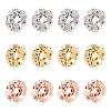 SUPERFINDINGS 12Pcs 3 Colors Eco-Friendly Rack Plating Brass Micro Pave Cubic Zirconia Beads FIND-FH0004-82-1