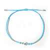 Glass Seed Beads & Resin Braided Bead Bracelets LS-TK7632-10-1