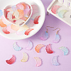 100Pcs 10 Colors Glass Pendants GLAA-CJ0001-47-3