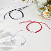 3Pcs 3 Colors Stainless Steel Link Bracelets BJEW-LP0012-20-1
