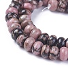Natural Rhodonite Beads Strands G-F642-03-3