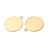 Ion Plating(IP) 201 Stainless Steel Pendants STAS-A056-06G-3