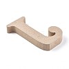 Letter Unfinished Wood Slices LS-DIY-WH0162-62J-2