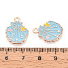 Marine Animals Alloy Enamel Pendants ENAM-T022-34H-3