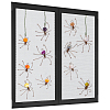 12Pcs 6 Colors Copper Wire Wrapped Natural Banded Agate Spider for Door Window Protection HJEW-NB00186-1