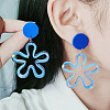 Flower Acrylic Dangle Stud Earrings FS-WG333B2-02-2