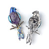 Parrot Natural Amethyst Brooch Pin for Women PW-WG94600-02-1