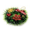 Christmas Wreath PVC Pendant Decorations HJEW-R100-01C-3