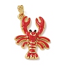 Brass Enamel Pendants LS-KK-Z124-01G-03-1