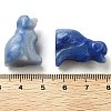 Natural Blue Aventurine Carved Dog Figurines DJEW-L023-A07-3