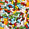 500Pcs Opaque Colours Glass Seed Beads SEED-PA0001-07-4