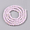 Electroplate Glass Beads Strands EGLA-A044-J4mm-L02-4