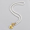 304 Stainless Steel Pendant Necklaces NJEW-B0001-17G-1