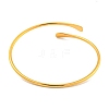 Ion Plating(IP) 304 Stainless Steel Cuff Bangles BJEW-P331-10G-1