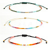 Bohemian Glass Seed Bead Rainbow Friendship Bracelets RZ3396-4-1