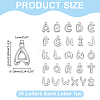 26Pcs 26 Styles Brass Charms KK-WR0001-93-2