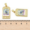 Brass Enamel Pendants KK-I355-18G-01-3