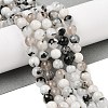 Natural Rainbow Moonstone Beads Strands G-Q1001-A05-02-01-3