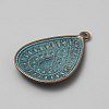 Tibetan Styles Alloy Pendants FIND-CJC0024-84B-2