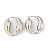 Brass Hoop Earrings for Women LS-EJEW-U041-09P-4