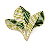 Japanese Banana Leaf Enamel Pins JEWB-I060-01G-04-1
